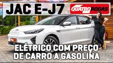 Jac E-J7 é rápido, tem mais de 400 km de autonomia, mas é ruim de curva