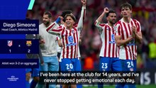 Emotional Simeone thanks his players after Atleti reach UCL semis
