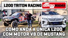 Como anda a Mitsubishi L200 com V8 do MUSTANG que corre no SERTÕES