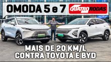 Omoda 5 HEV e 7 PHEV fazem MAIS DE 20 KM/L e chegam no Brasil ainda em 2025
