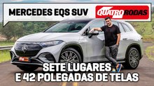 Mercedes EQS SUV gira MUITO as rodas traseiras e tem até PERFUME na cabine
