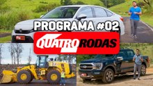 PROGRAMA QUATRO RODAS #2 - Ford F-150, CAT 980 e Honda Civic híbrido (10/06/2023)