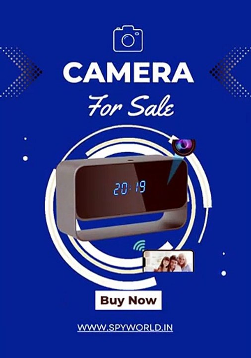 Digital Table Clock Spy Camera