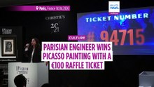 A 58-year-old Parisian engineer wins €1m Picasso after buying €100 raffle ticket