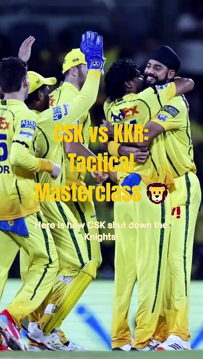 How CSK’s Spin Trap Neutralized KKR | Chennai Super Kings vs Kolkata Knight Riders match scorecard