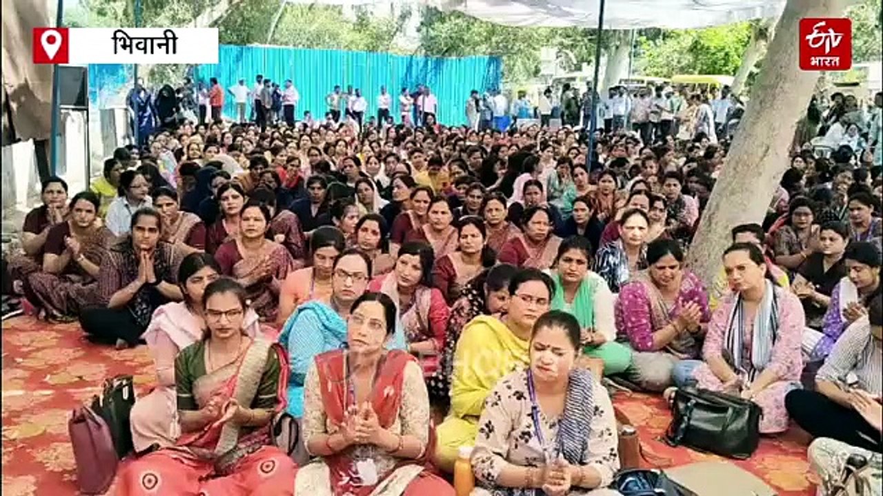भिवानी में गैर मान्यता प्राप्त स्कूलों को बंद करने की मांग, प्राइवेट स्कूल एसोसिएशन ने लघु सचिवालय का किया घेराव