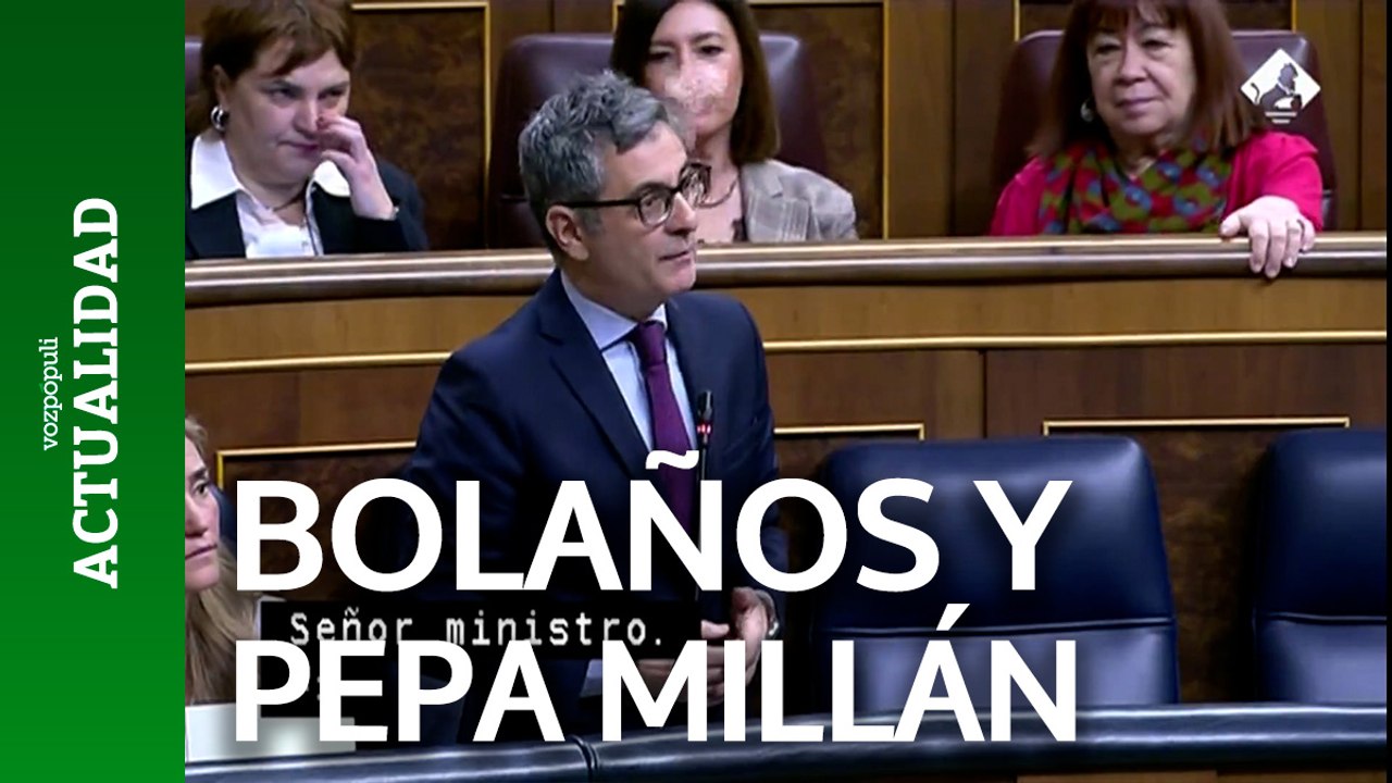 Bolaños, a Pepa Millán: "Le agradezco que no as...