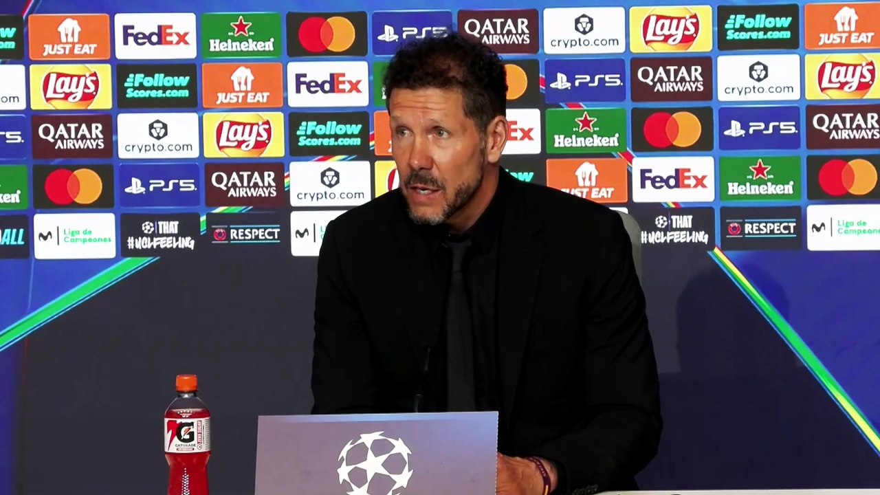 Simeone: "Tenemos muy claro lo que queremos y lo vamos a ir a buscar"