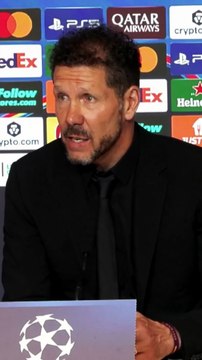 Simeone: Tenemos muy claro lo que queremos y lo vamos a ir a buscar