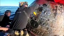 New video shows moment Orion capsule hatch opens after splashdown