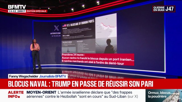 LES ÉCLAIREURS - L'armée américaine a annoncé avoir empêché six navires de quitter les ports iraniens