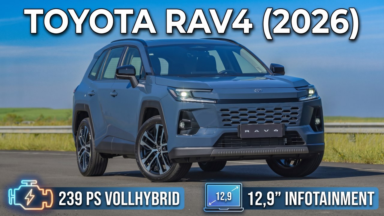 2026 Toyota RAV4 Hybrid: Welt-SUV startet modernisiert durch