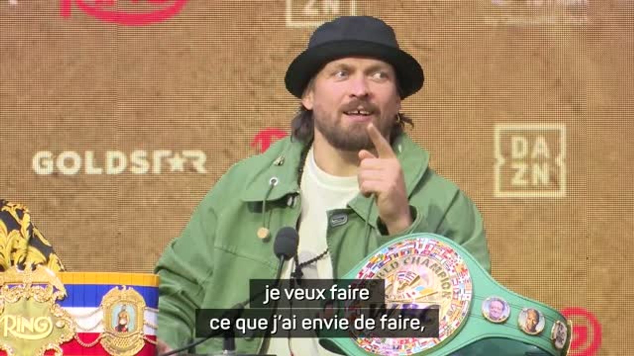 Poids lourds - Usyk : "Pour une fois, je veux faire ce que j’ai envie de faire"