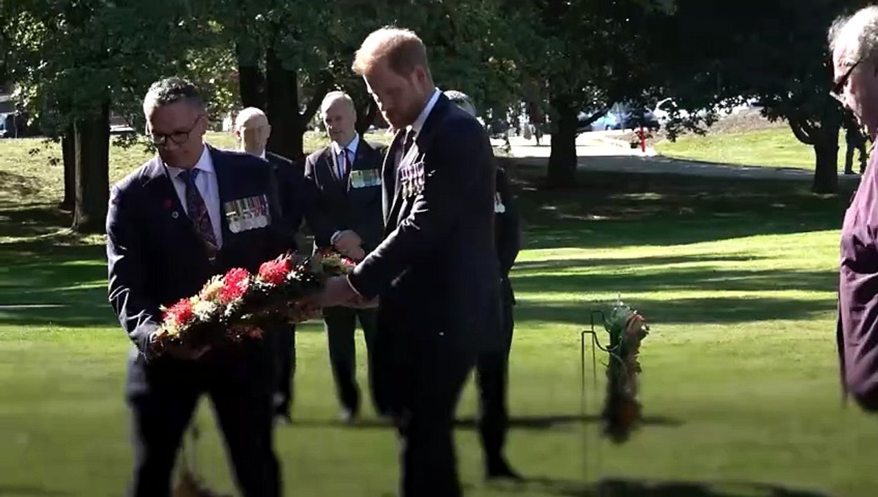 Duke of Sussex takes part in Aboriginal smoking ceremony