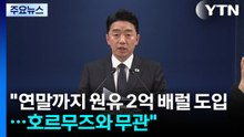 "연말까지 원유 2억7천3백만 배럴 도입...호르무즈와 무관" / YTN