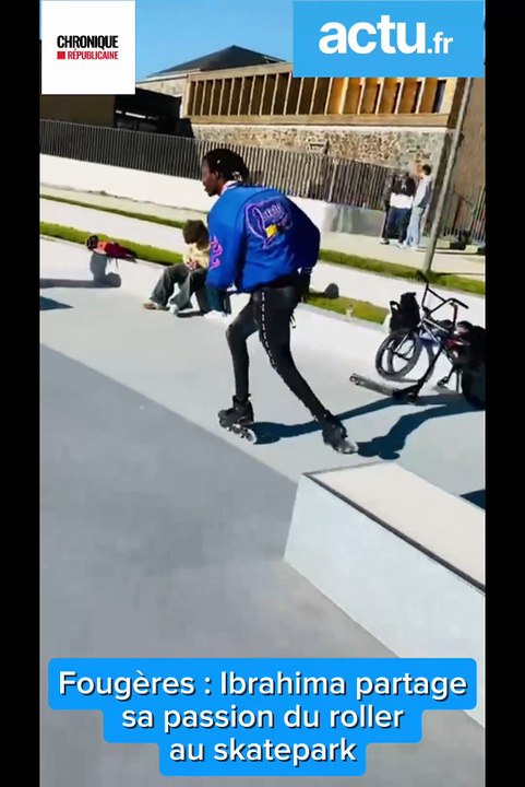 Fougères Ibrahima partage sa passion au skatepark