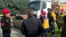 Önüne kattığı otomobili sürükledi