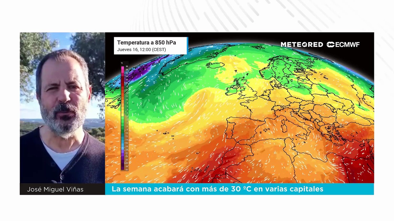 La semana acabará con más de 30 ºC en varias capitales