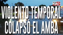 Zona sur bajo el agua: calles inundadas y miles de personas sin luz