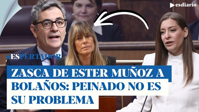 Brutal zasca de Ester Muñoz a Bolaños: Peinado no es su problema, es su excusa