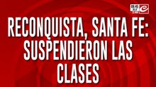 En intenso temporal obligó a suspender las clases en la ciudad de Reconquista