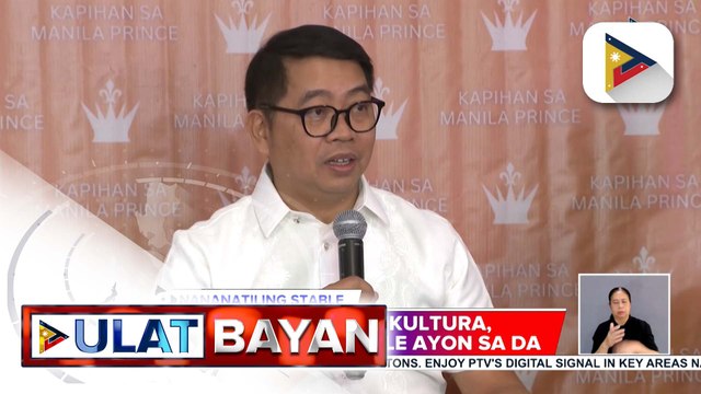D.A., tiniyak ang mga hakbang ng pamahalaan para maibsan ang epekto ng taas-presyo ng langis sa pagkain | ulat ni Elijah Canlas