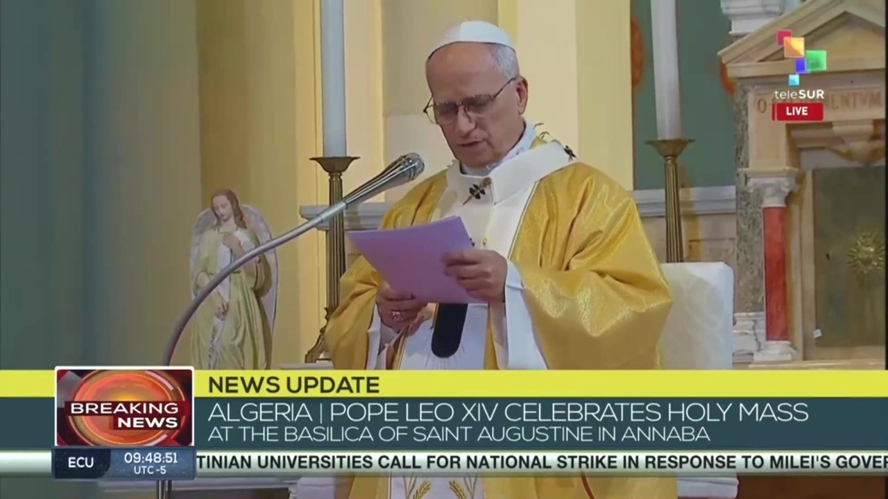 News Update | Pope Leo XIV departs Algiers for Cameroon