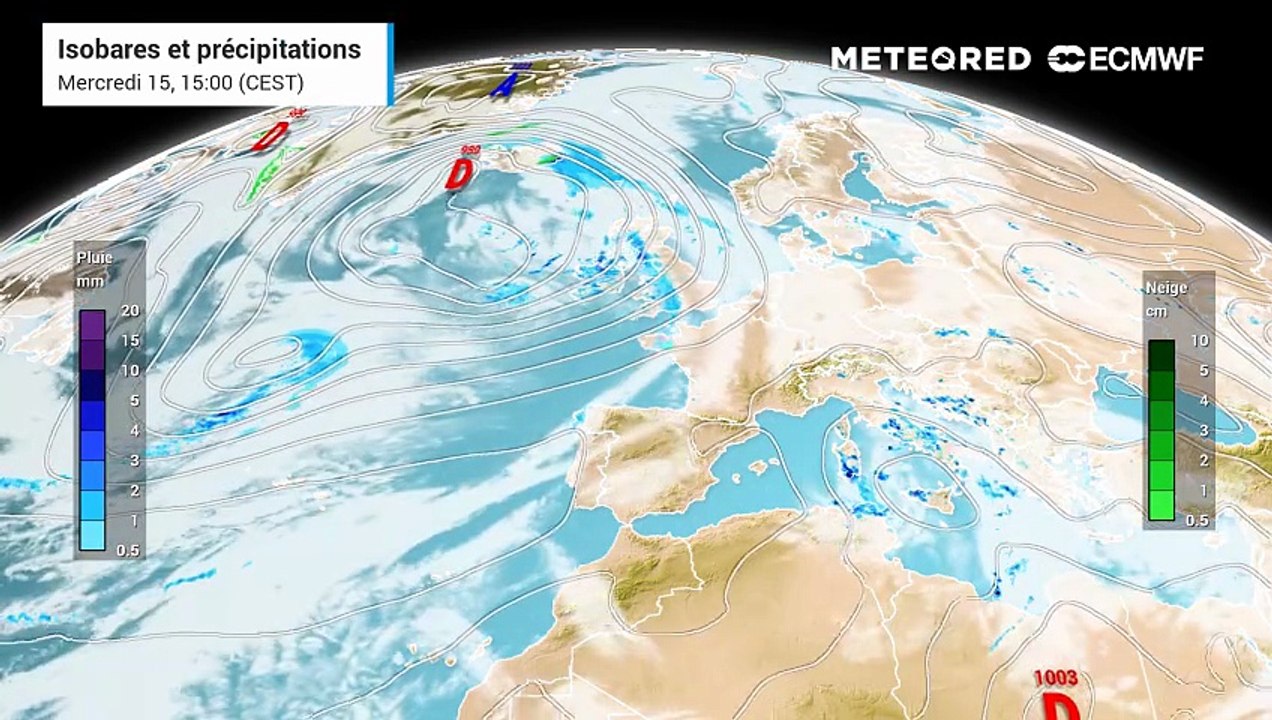 Alerte aux orages en France.