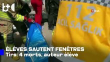 Vidéo: Attaque d'une école turque — élèves se jettent par les fenêtres pour échapper aux tirs