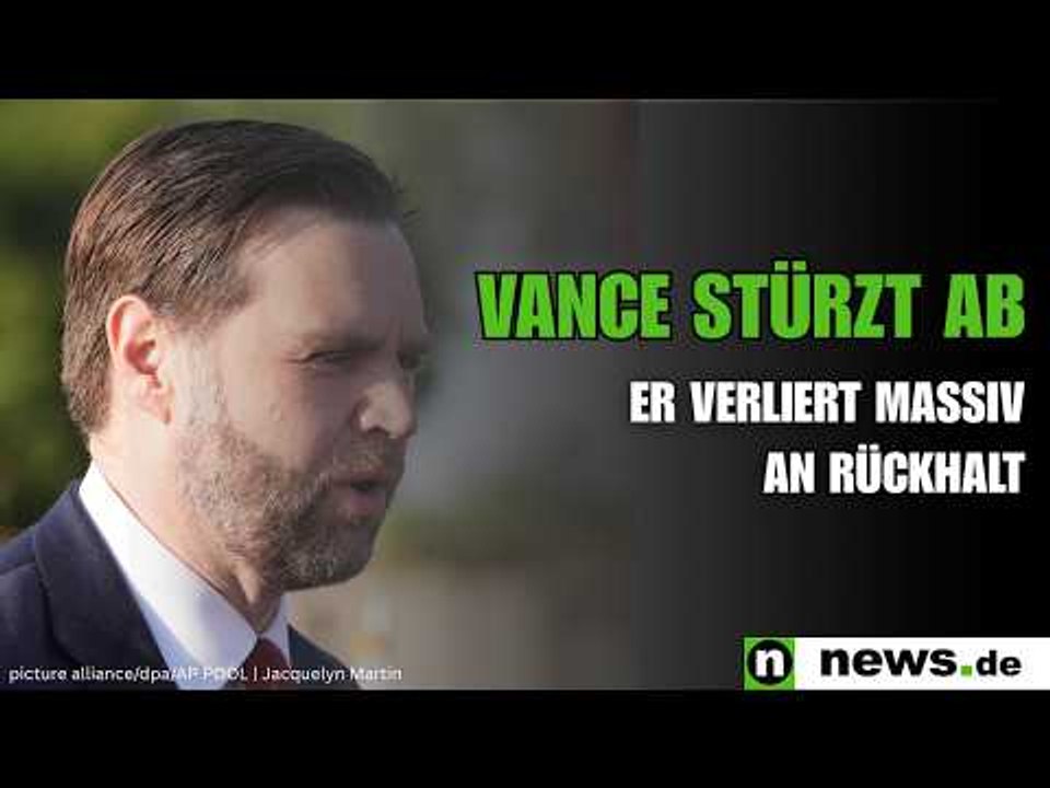 J.D. Vance: Vance stürzt ab - Trump-Vize verliert massiv an Rückhalt