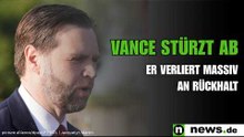 J.D. Vance: Vance stürzt ab - Trump-Vize verliert massiv an Rückhalt