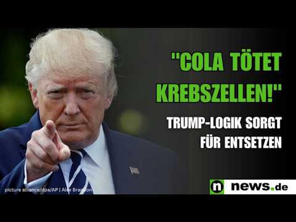 Donald Trump: 'Cola tötet Krebszellen!' Trump-Logik sorgt für Entsetzen