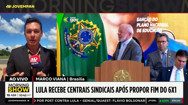 Lula recebe centrais sindicais para discutir fim da Escala 6x1