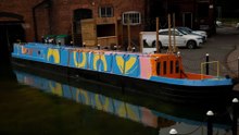 Birmingham canals arts boat begins West Midlands journey