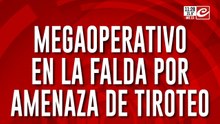 Megaoperativo por amenaza de tiroteo en una escuela de La Falda