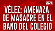 Velez en alerta por amenaza de masacre aparecida en uno de los baños del colegio
