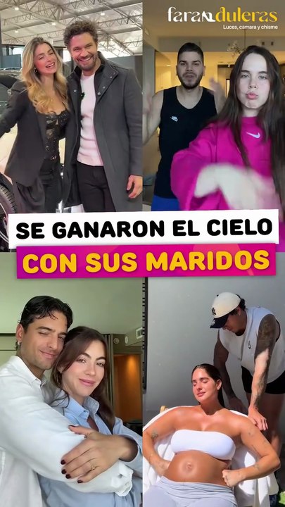 Famosas que se ganaron el cielo con sus maridos