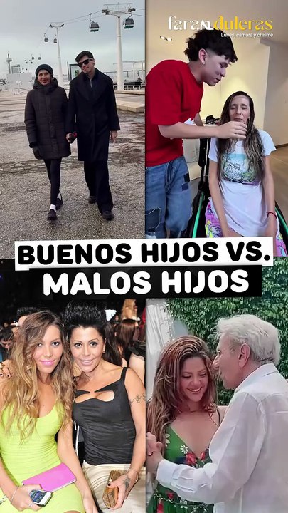 Famosos que son buenos hijos vs famosos que no