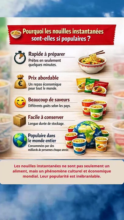 Pourquoi les nouilles instantanées sont-elles si populaires