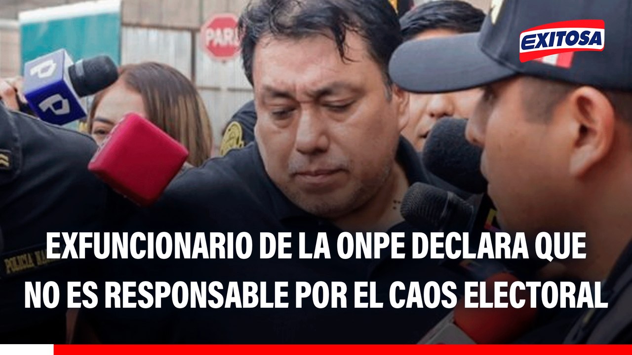 Exfuncionario de la ONPE declara que no es responsable por el caos electoral