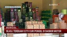 Terekam CCTV! Sejoli Pencuri Ponsel Kabur Usai Kepergok Warga di Makassar