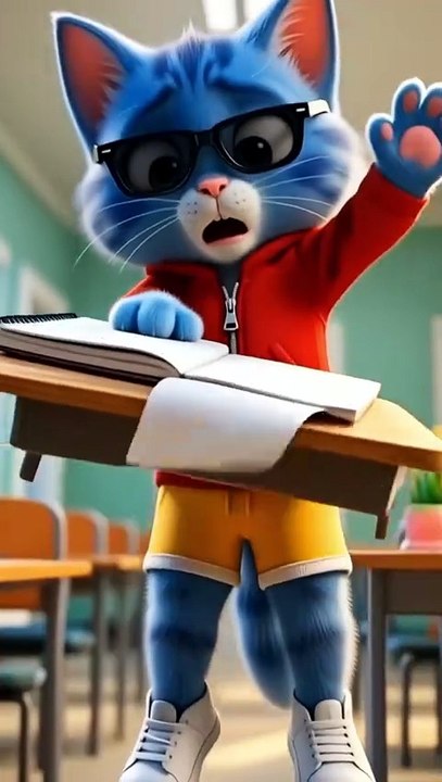 Stuck Forever… HELP 😭 #trendingreel #comedy #funnyreels #kidsfun #cat #cartoon #funny #jokes