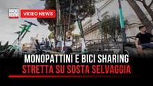 Monopattini e bici sharing, stretta su sosta selvaggia