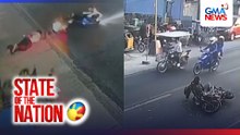 Papalikong rider, nasalpok ng isa pang motorsiklo | SONA