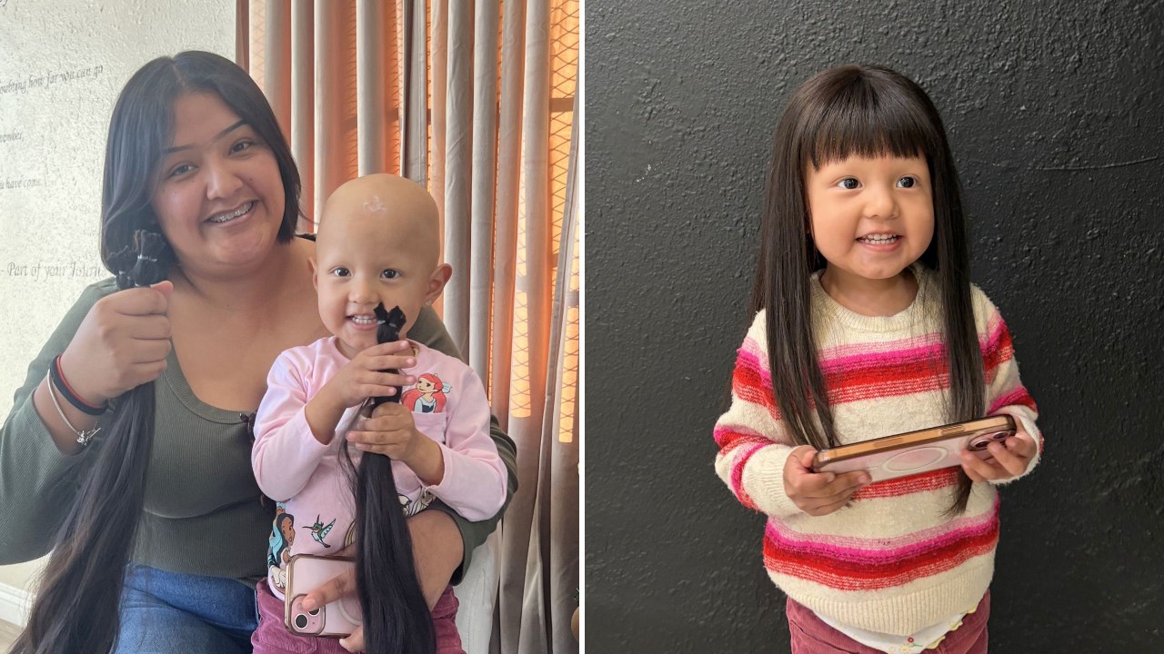 Mom Donates Hair To Make Wig For Daughter With Alopecia | Happily TV
