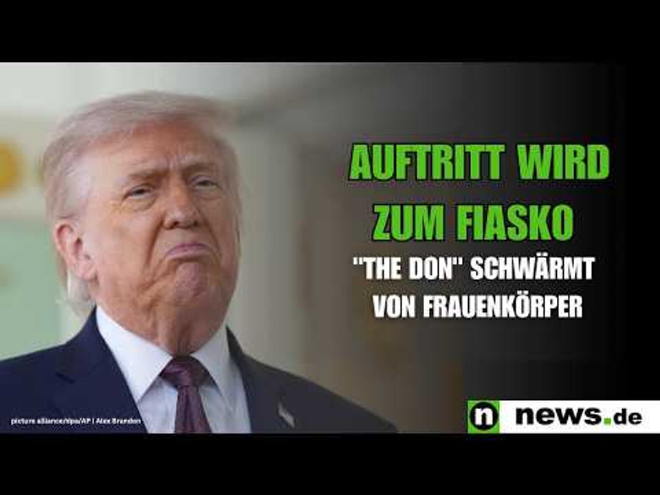 Donald Trump: Auftritt wird zum Fiasko - 'The Don' schwärmt von Frauenkörper