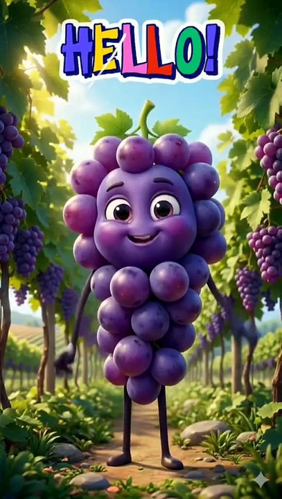 Learn Colors for Kids: The Purple Grape! 🍇 #Shorts