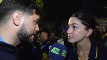 Giornalista argentino di Azz conquista una tifosa durante l’intervista