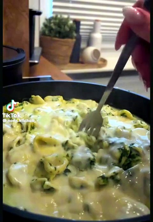 Tortellini Auflauf mit Sahne