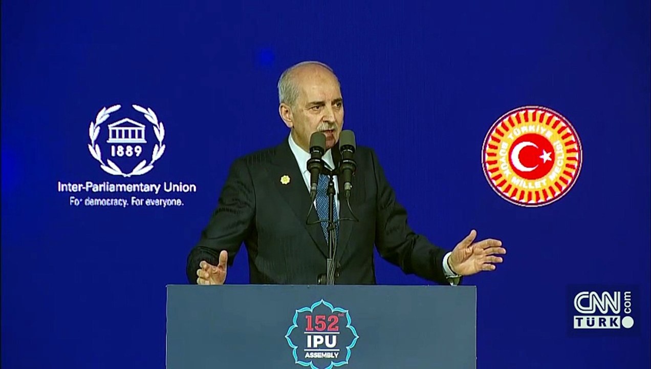 TBMM Başkanı Kurtulmuş'tan PAB Genel Kurulunda çağrı: İsrail'in BM üyeliği askıya alınmalı